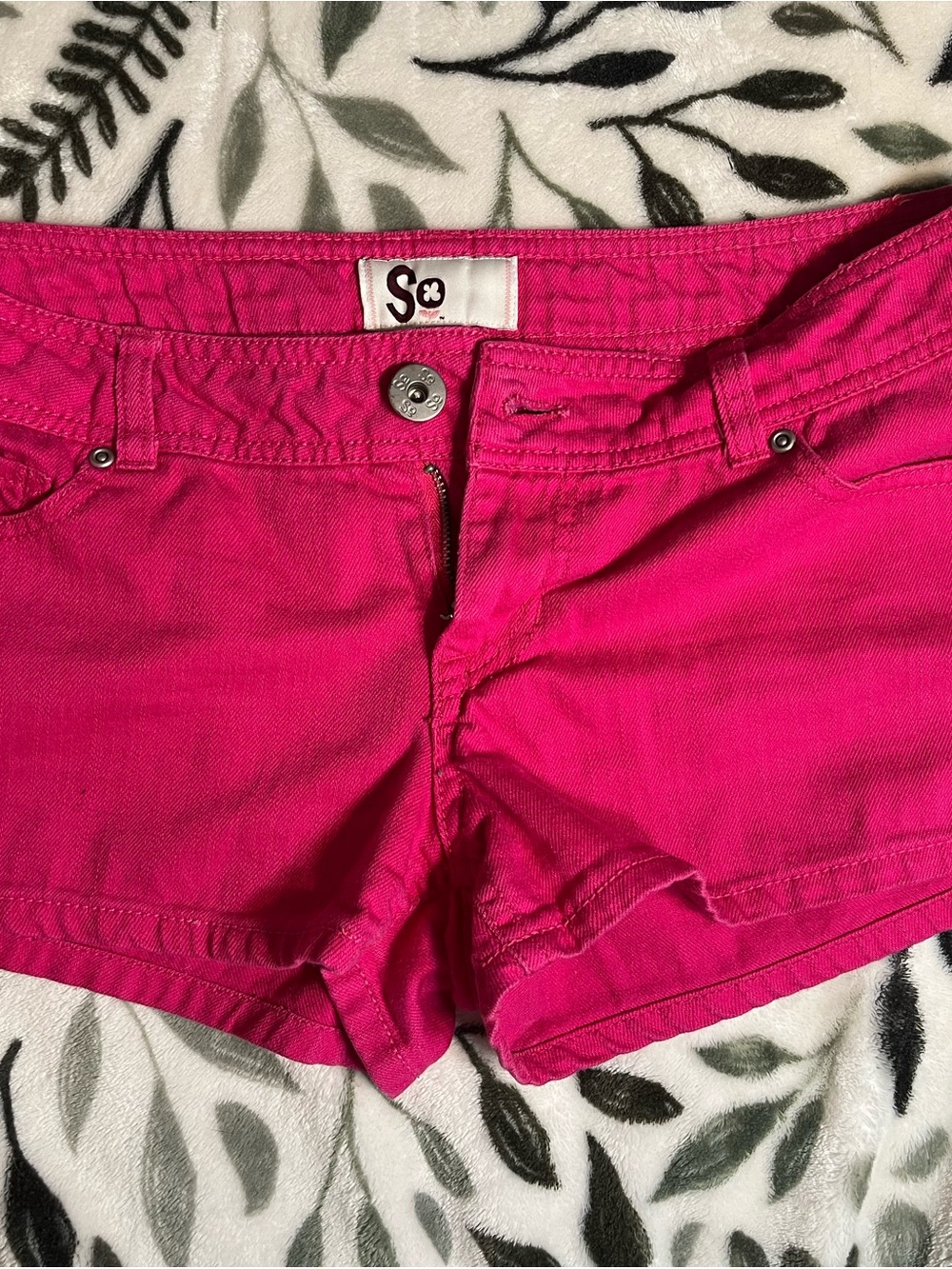 SO Hot Pink Women's Jean Shorts